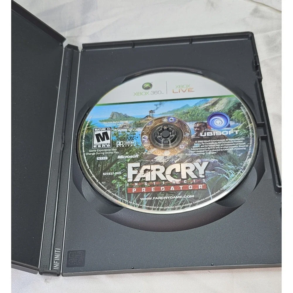 Far Cry Instincts: Predator (Microsoft Xbox 360, 2006) Box no Manual